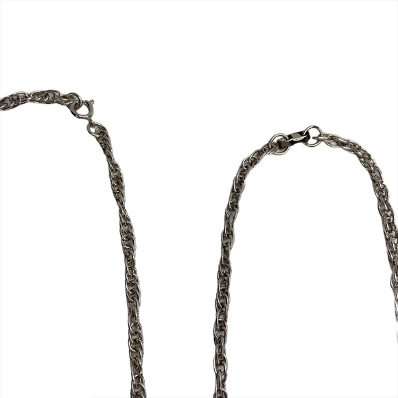 Vintage Pair of Articulated Owl Enamel Necklaces - Picture 4 of 5